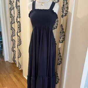 Duffield Lane Marie Midi Dress: Navy